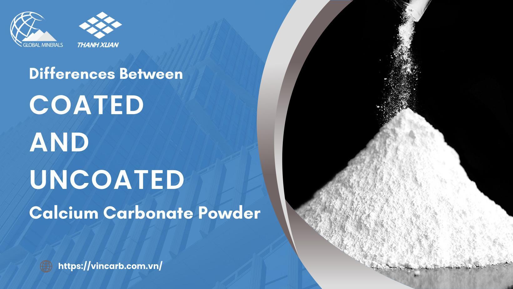 Coated and Uncoated Calcium Carbonate Powder